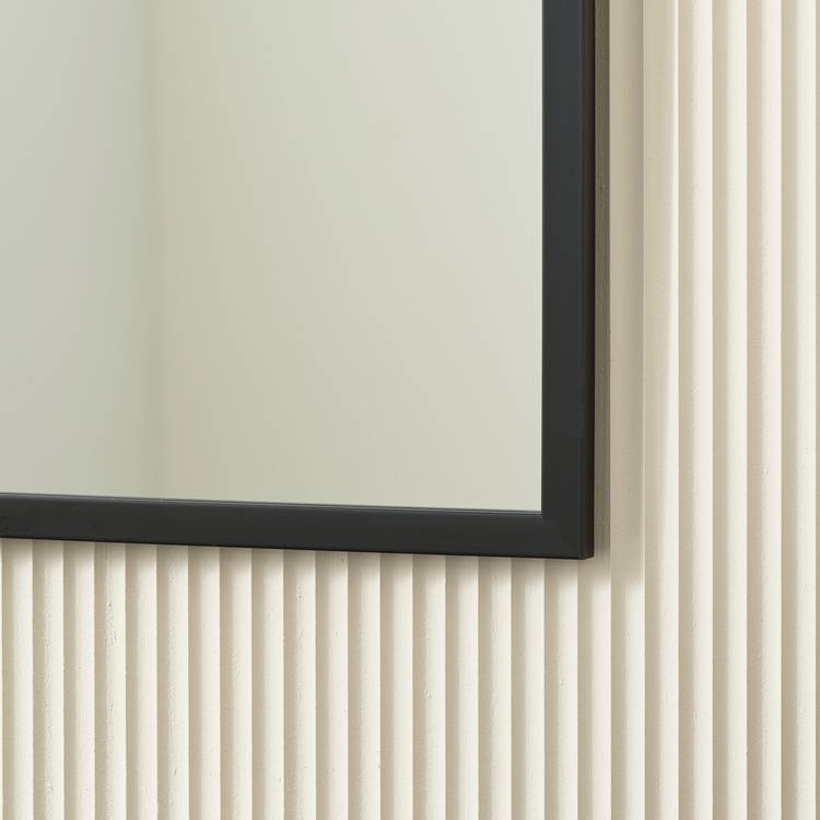 Home Essentials black square mirror 55x55cm, imported from the UK