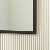Home Essentials black square mirror 55x55cm, imported from the UK