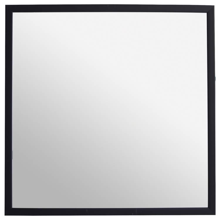 Home Essentials black square mirror 55x55cm, imported from the UK