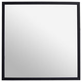 Home Essentials black square mirror 55x55cm, imported from the UK