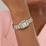Sekonda Monica ladies white dial two tone bracelet watch (British brand)