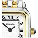Sekonda Monica ladies white dial two tone bracelet watch (British brand)