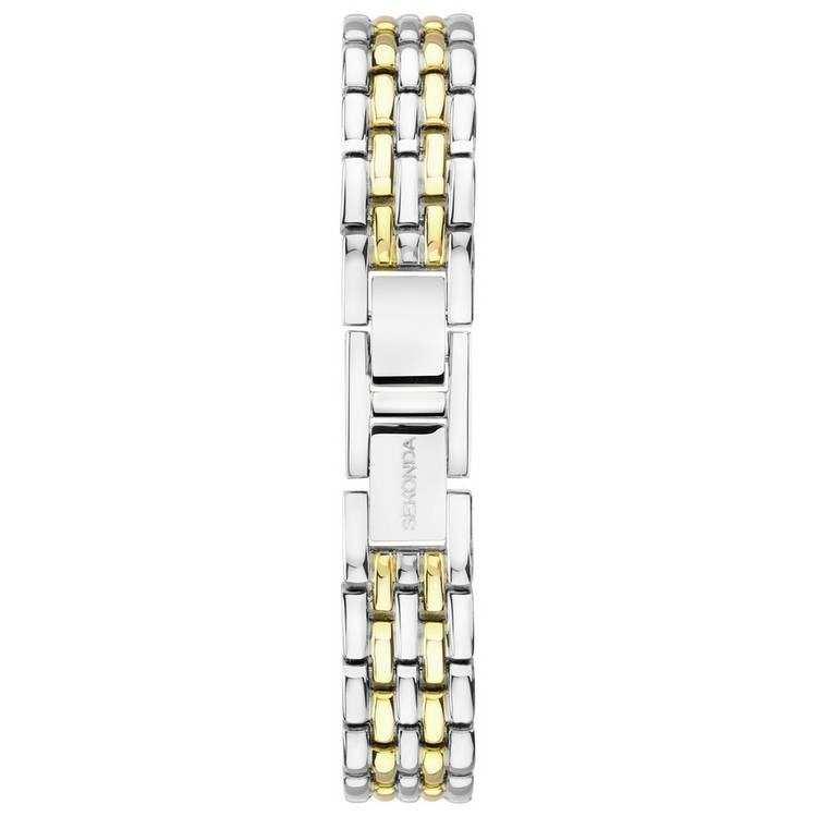 Sekonda Monica ladies white dial two tone bracelet watch (British brand)
