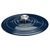 Habitat oval cast iron casserole dish 4.7L navy, UK version