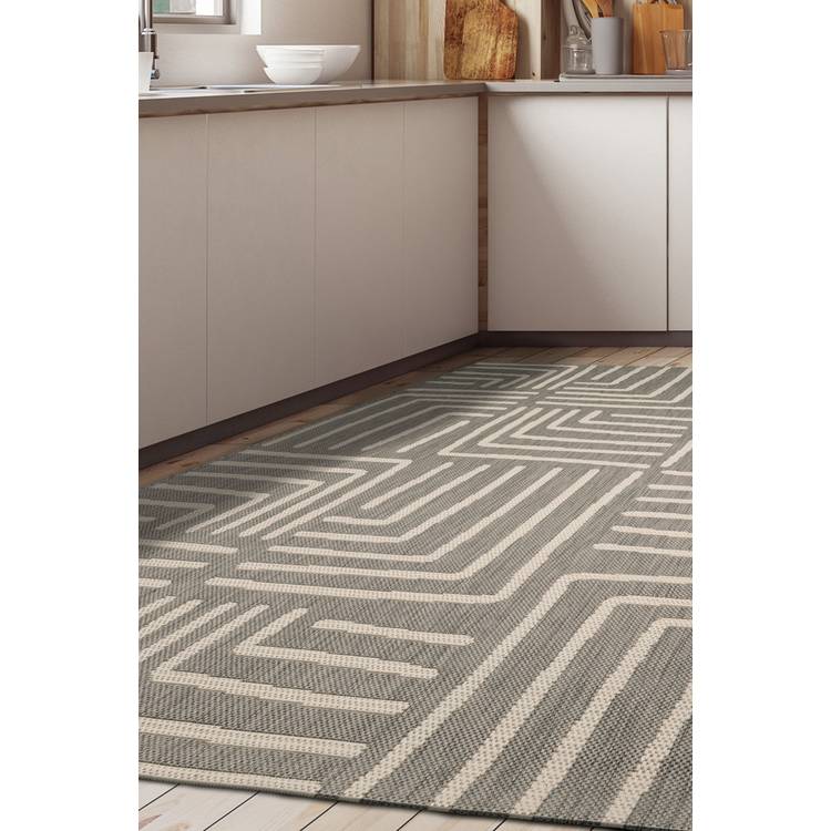 Homemaker grey rectangle rug 160x230cm - British product