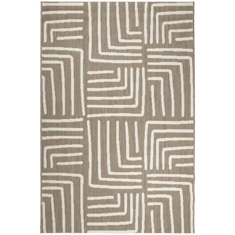 Homemaker polypropylene neutral rectangle rug 160x230cm - British product