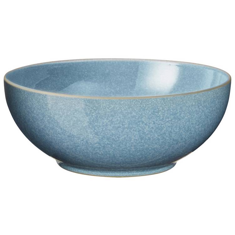 Denby Elements Blue 12 piece stoneware dinner set - British product