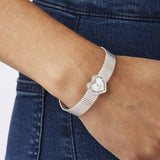 Lipsy rose gold mesh bracelet with heart logo 19cm (British brand)