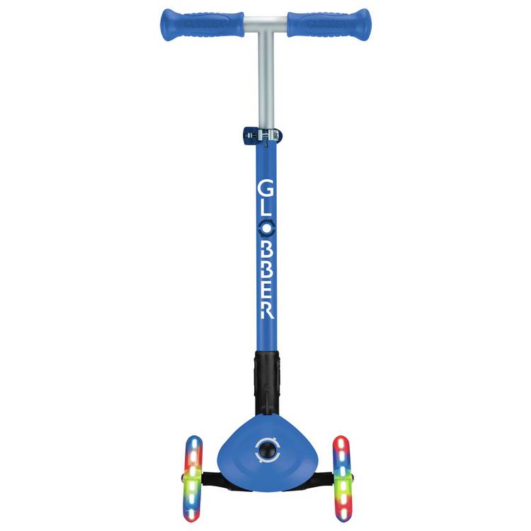Globber Expert Foldable 3 Wheel Scooter Blue, UK version