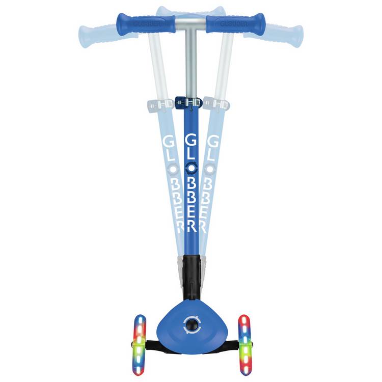 Globber Expert Foldable 3 Wheel Scooter Blue, UK version