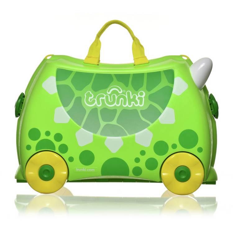 Trunki Dudley Dinosaur ride-on suitcase 18 litre, imported from the UK