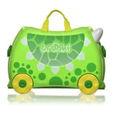 Trunki Dudley Dinosaur ride-on suitcase 18 litre, imported from the UK