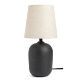 Habitat Mini Ashi ceramic table lamp in black - British product