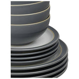 Denby dinner set fossil grey 12 piece - British product