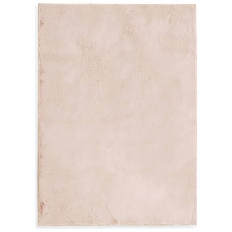 Habitat blush pink faux fur rug 150x80cm, UK version