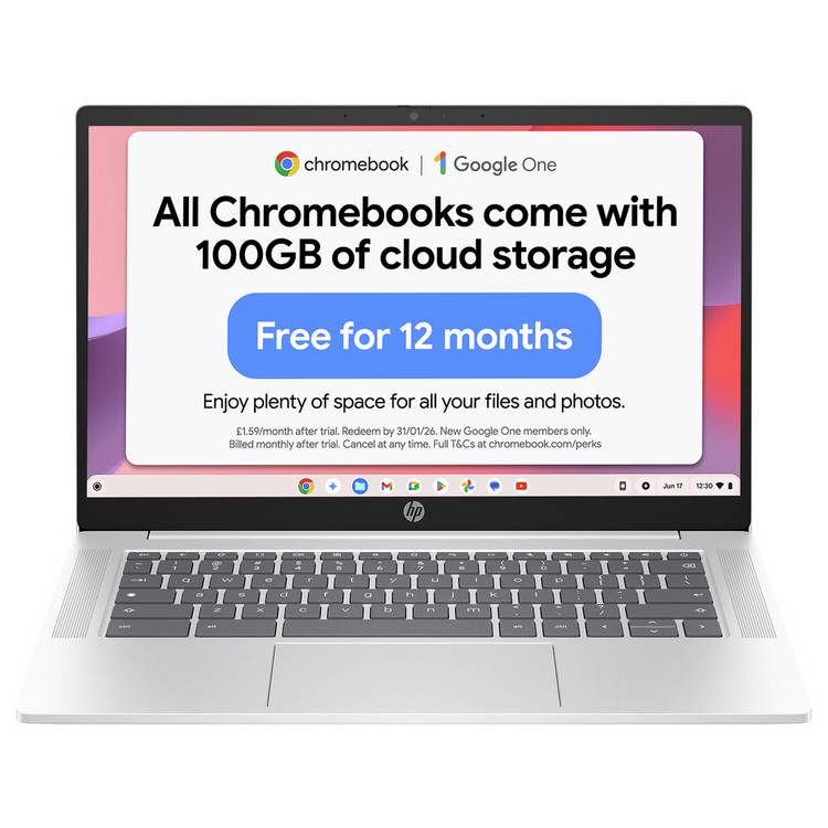 HP Chromebook 14 Intel N100 8GB 128GB - British product