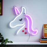 Argos Neon Effect Unicorn LED Kids Wall Light White & Pink- Buy online at McGrocer