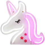 Glow unicorn wall light white and pink (British brand)