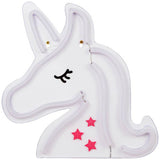 Glow unicorn wall light white and pink (British brand)