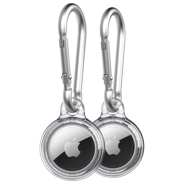 Tech21 Evo Clear case for Apple AirTag 2-pack, UK version