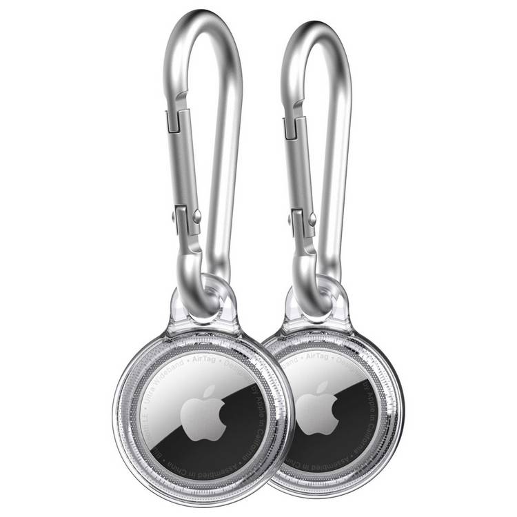 Tech21 Evo Clear case for Apple AirTag 2-pack, UK version