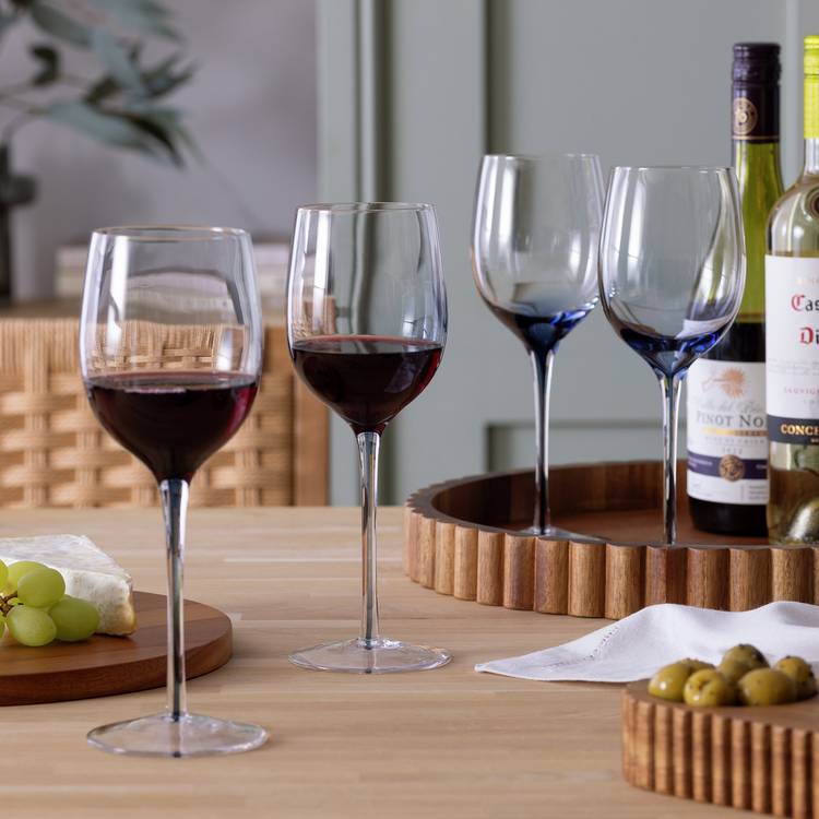 Habitat blue stem wine glasses set of 4, UK version