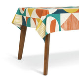 Habitat Geo wipe clean tablecloth multicoloured, imported from the UK