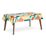 Habitat Geo wipe clean tablecloth multicoloured, imported from the UK