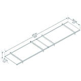 Palram Canopia 410mm door awning grey clear - British product