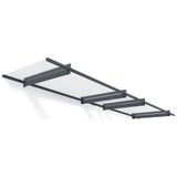Palram Canopia 410mm door awning grey clear - British product