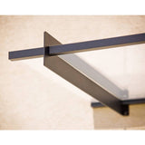 Palram Canopia 410mm door awning grey clear - British product