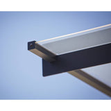 Palram Canopia 410mm door awning grey clear - British product