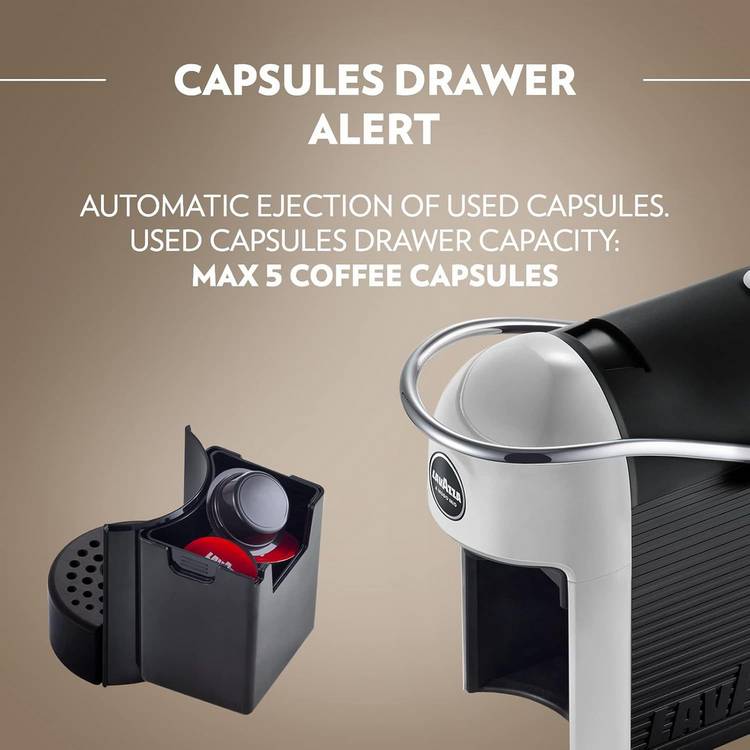 Lavazza Jolie & Milk Evo pod coffee machine white (British brand)