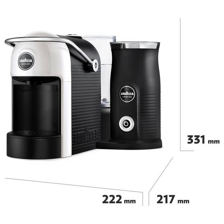 Lavazza Jolie & Milk Evo pod coffee machine white (British brand)