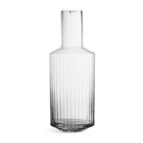 Habitat wide ribbed carafe 26cm, imported from the UK