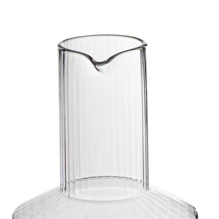 Habitat wide ribbed carafe 26cm, imported from the UK