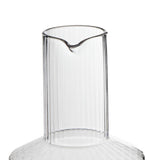 Habitat wide ribbed carafe 26cm, imported from the UK