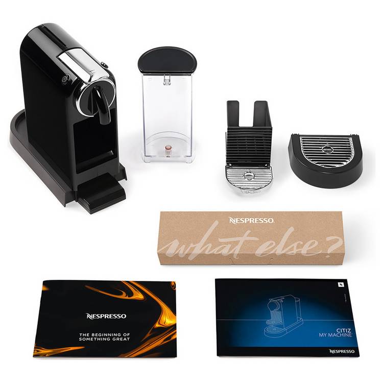 Nespresso CitiZ pod coffee machine black - British product