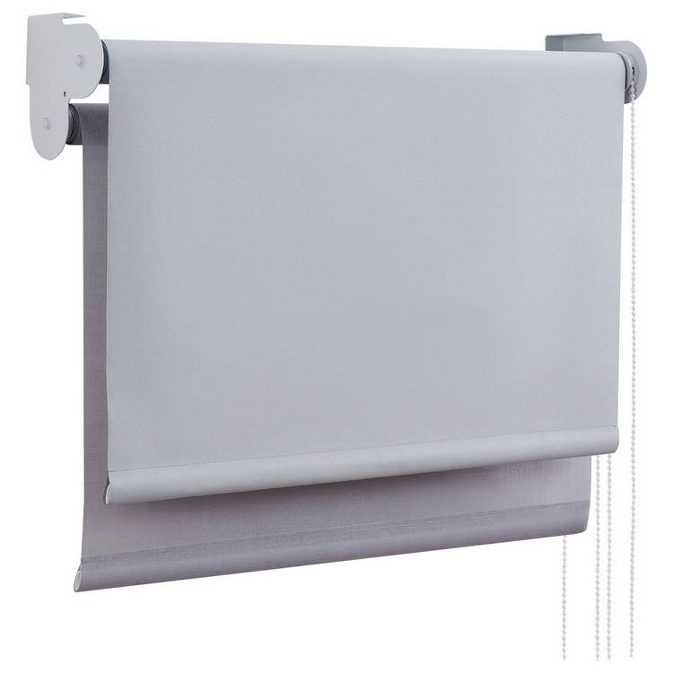 Little Black Book grey blackout roller blind 60cm, imported from the UK