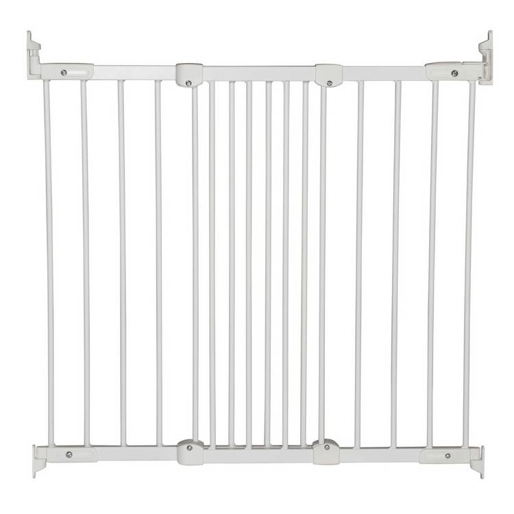 BabyDan Super Flexi Fit safety gate white finish, imported from the UK