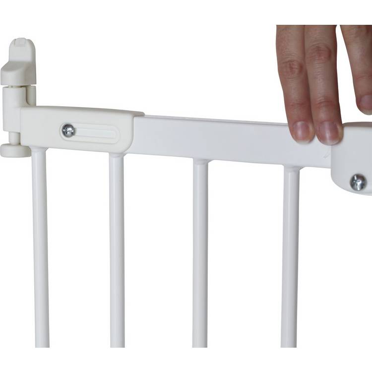 BabyDan Super Flexi Fit safety gate white finish, imported from the UK