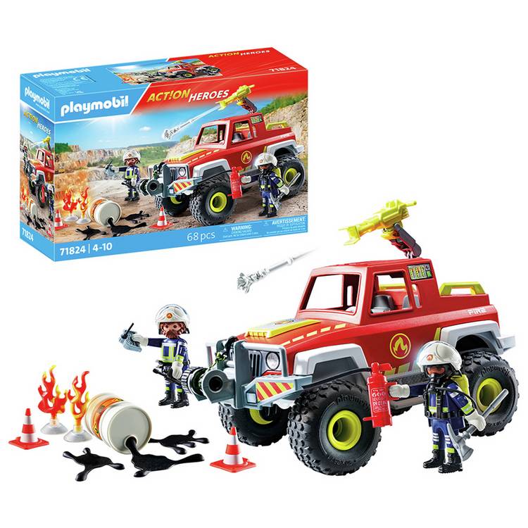 Playmobil Fire Rescue Truck toy, imported from the UK