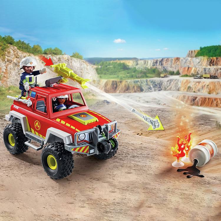 Playmobil Fire Rescue Truck toy, imported from the UK