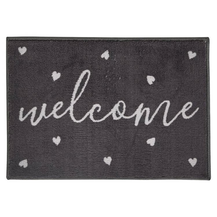 Argos Home ditsy heart doormat 57x40cm, imported from the UK