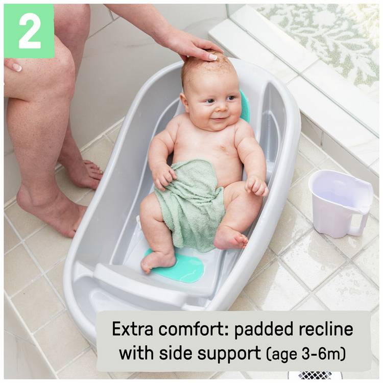 Ingenuity baby bathtub grey 3-stage, imported from the UK