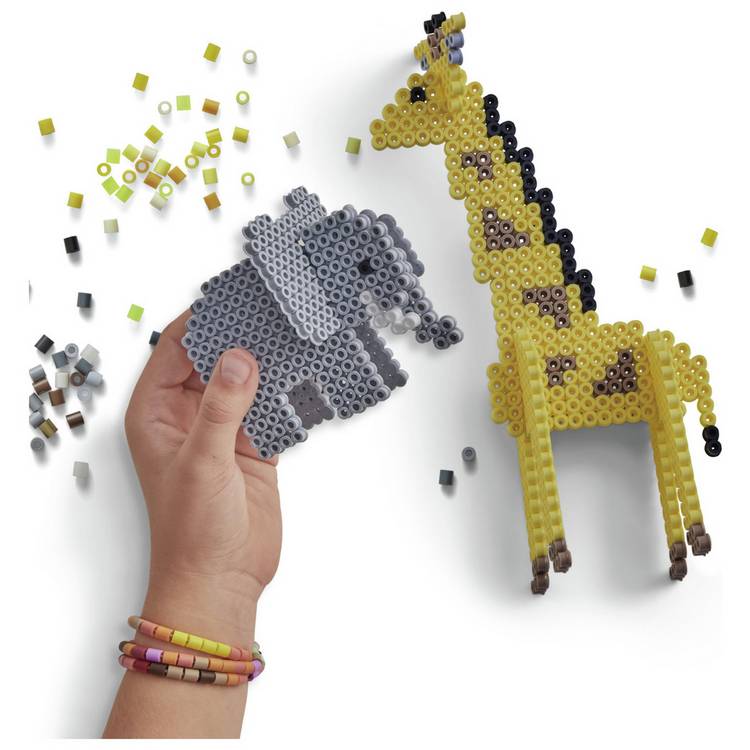 Hama 3D Safari Beads Gift Box with 2500 beads - British product
