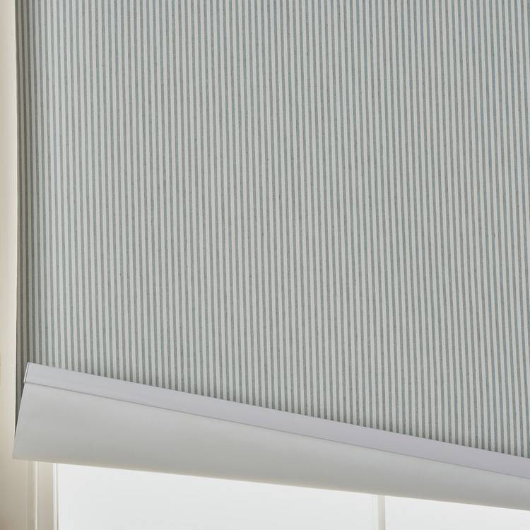 Habitat blue stripe blackout roller blind 90cm - British product