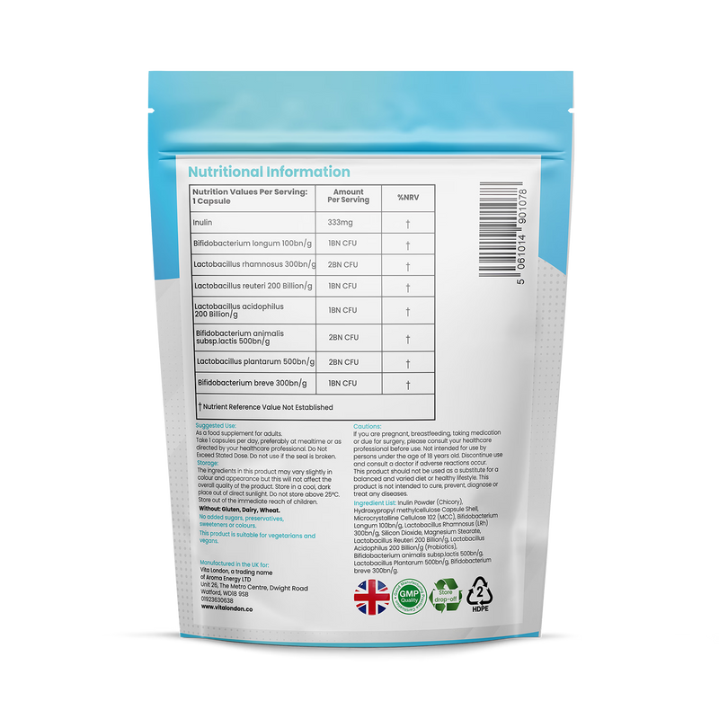 Intimate Flora probiotic capsules 7-strain 30 capsules - British product