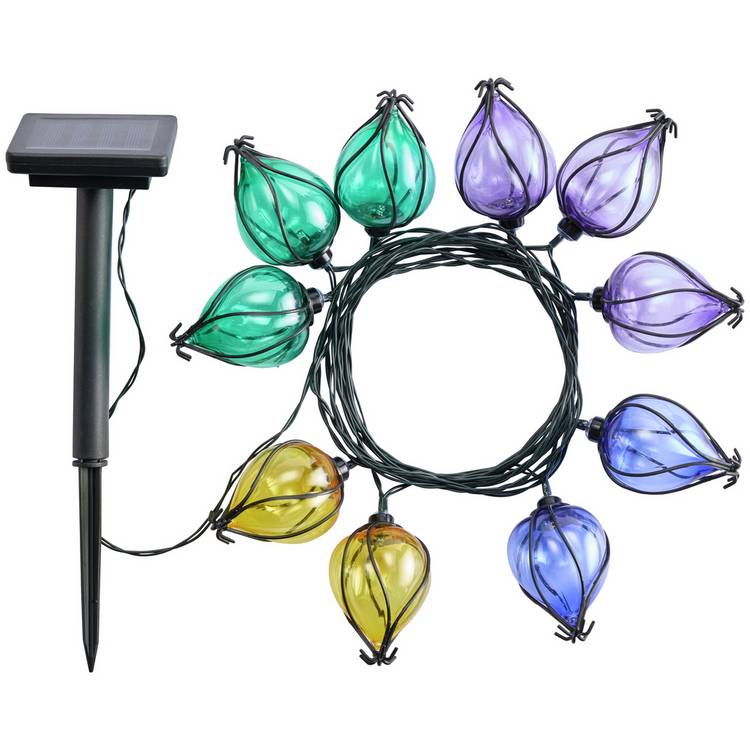 Sainsburys solar balloon string lights 4.7m, imported from the UK