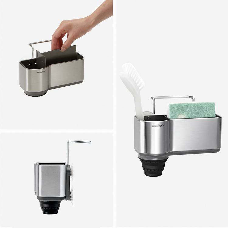Simplehuman sink caddy brushed steel (British brand)